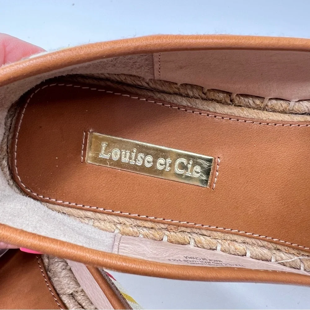 Louise et Cie Adige Rainbow Striped Jute-Wrapped Sole Espadrille Slip On Flats
